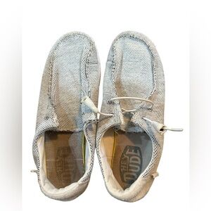 Women’s Hey Dudes Wendy casual loafers Six Stone White Size 9